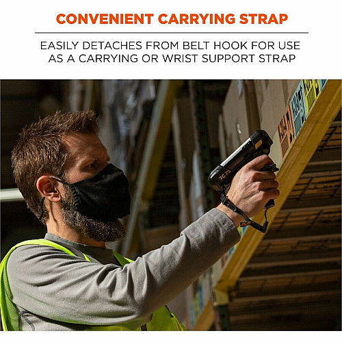 Ergodyne 3136 Scanner Adapter Straps Loop Attachment - Black - Polyester - 10 / Pack (19169)