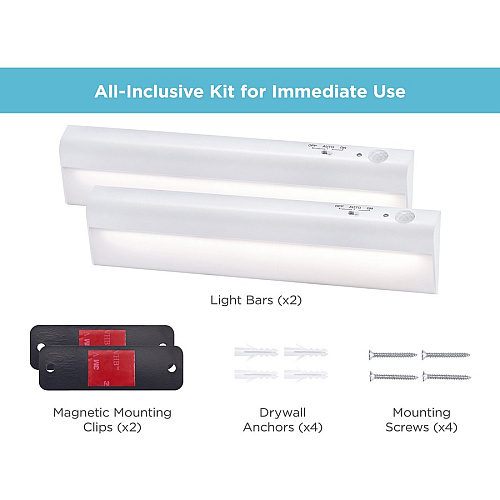 Black & Decker Battery Operated Under Cabinet Light Kit White - 1 Each (LEDUC92BAT)