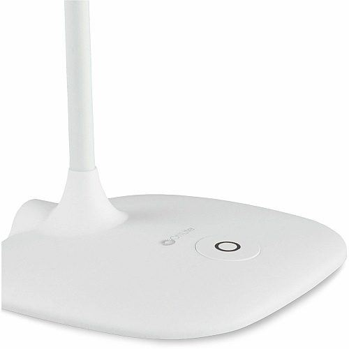 OttLite Flexible Soft Touch LED Desk Lamp 21.3" Height - LED Bulb - Flexible Neck, Flexible, Adjustable Brightness, Touch-activated - Desk Mountable - White - for Office, Crafting, Table, Dorm Room - 1 Each (CSR3008CSHPR)