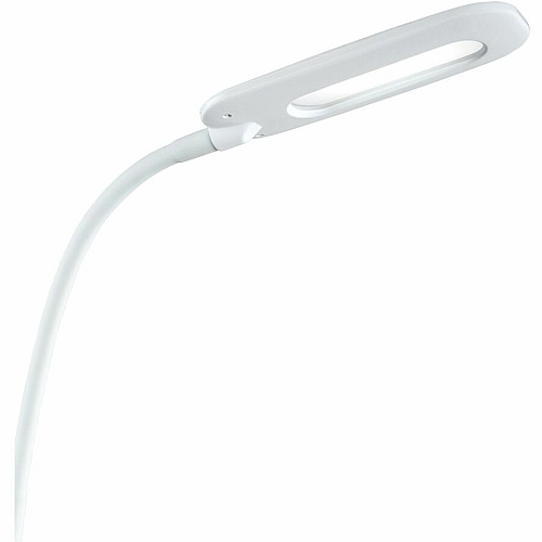 OttLite Flexible Soft Touch LED Desk Lamp 21.3" Height - LED Bulb - Flexible Neck, Flexible, Adjustable Brightness, Touch-activated - Desk Mountable - White - for Office, Crafting, Table, Dorm Room - 1 Each (CSR3008CSHPR)