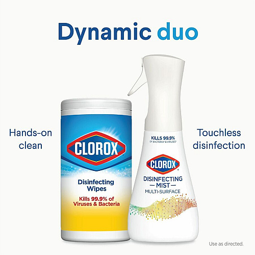 Clorox Disinfecting, Sanitizing, and Antibacterial Mist 16 fl oz (0.5 quart) - Eucalyptus Peppermint Scent - Non-aerosol, Bleach-free - White - 1 Each (60156)