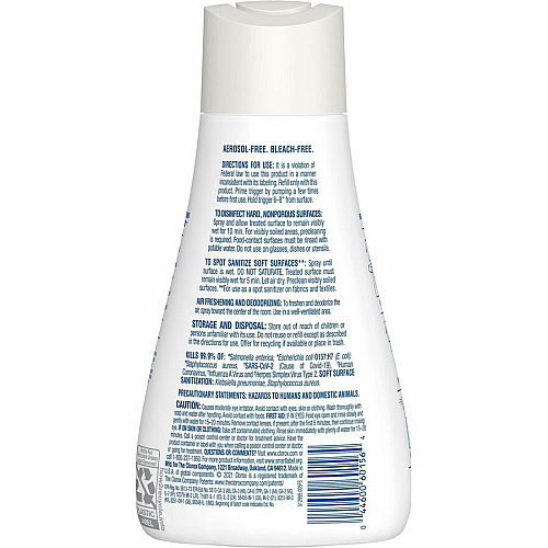 Clorox Disinfecting, Sanitizing, and Antibacterial Mist 16 fl oz (0.5 quart) - Eucalyptus Peppermint Scent - Non-aerosol, Bleach-free - White - 1 Each (60156)