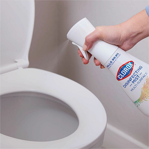 Clorox Disinfecting, Sanitizing, and Antibacterial Mist 16 fl oz (0.5 quart) - Eucalyptus Peppermint Scent - Non-aerosol, Bleach-free - White - 1 Each (60152)