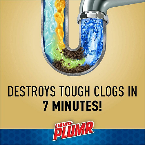 Liquid Plumr Liquid-Plumr Urgent Clear Pro-Strength Clog Remover 17 fl oz (0.5 quart) - Blue Bottle - 1 Each (30548)