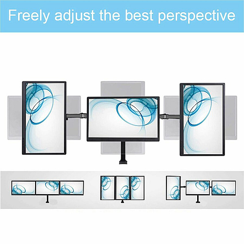 Rocelco RDM3 Desk Mount for LCD Monitor, LED Monitor, Display Stand