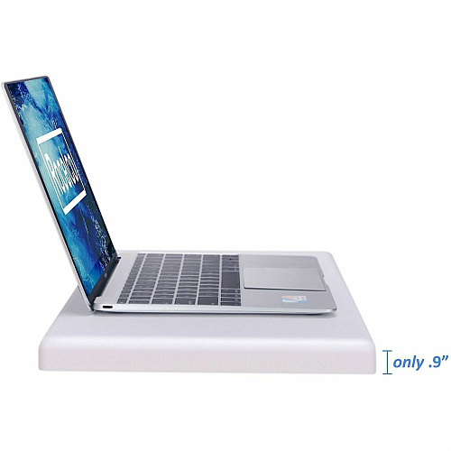 Rocelco PDR Portable Desk Riser 11 lb Load Capacity - Desktop - White - For Notebook, Mouse, Presentation, Hotel, Dorm Room, Boardroom, Travel - Portable, Compact, Foldable, Lightweight, Sit-stand, Adjustable - 1 Each (RPDRW)