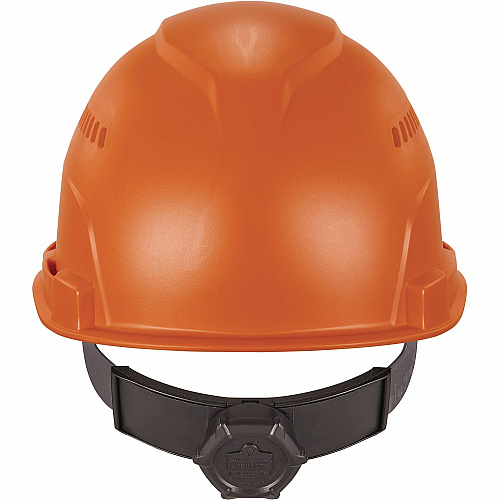 Ergodyne 8966 Lightweight Cap-Style Hard Hat Recommended for: Head, Construction, Oil & Gas, Forestry, Mining, Utility, Industrial - Sun, Rain Protection - Strap Closure - High-density Polyethylene (HDPE) - Orange - Lightweight, Cap Style, Adjusta (60270)