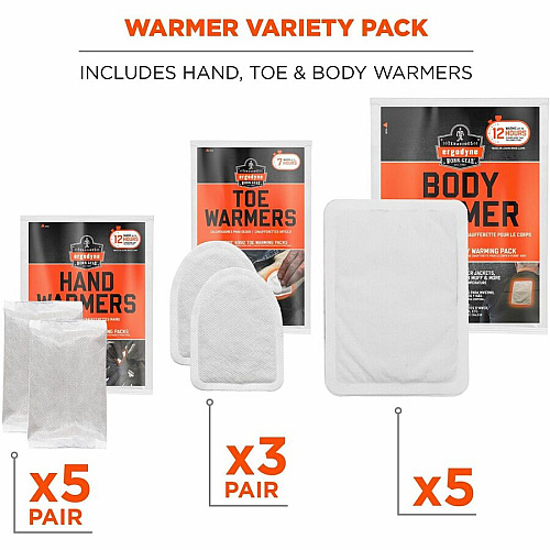 Ergodyne N-Ferno 6994 Warming Variety Pack White - 1 Each (16994)