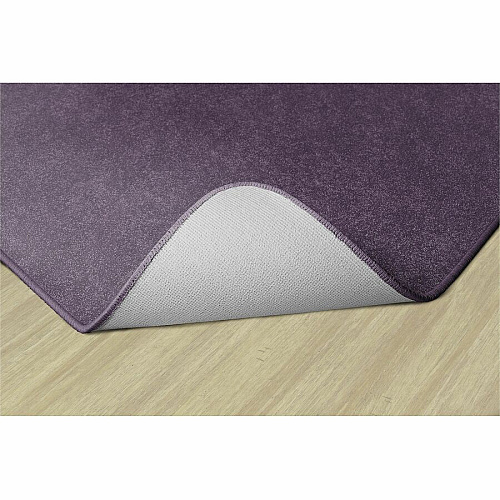 Flagship Carpets Amerisoft Solid Color Rug 72" Length x 72" Width - Square - Purple - Polyester, Nylon - 1 Each (TS26PP)