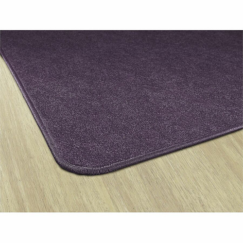 Flagship Carpets Amerisoft Solid Color Rug 72" Length x 72" Width - Square - Purple - Polyester, Nylon - 1 Each (TS26PP)