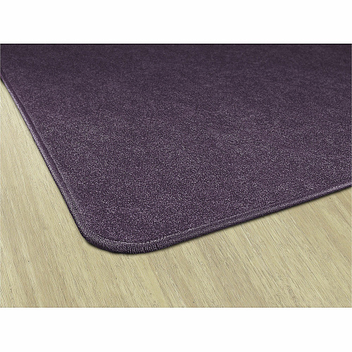 Flagship Carpets Amerisoft Solid Color Rug 72" Length x 72" Width - Square - Purple - Polyester, Nylon - 1 Each (TS26PP)