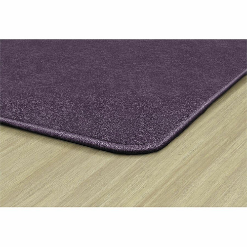 Flagship Carpets Amerisoft Solid Color Rug 72" Length x 72" Width - Square - Purple - Polyester, Nylon - 1 Each (TS26PP)