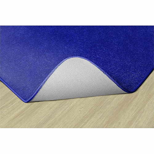 Flagship Carpets Amerisoft Solid Color Rug 12 ft Length x 12 ft Width - Square - Royal Blue - Nylon, Polyester - 1 Each (TS70RB)