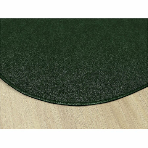 Flagship Carpets Amerisoft Solid Color Rug 12 ft Length x 90" Width - Oval - Emerald Green - Nylon, Polyester - 1 Each (TS45EG)