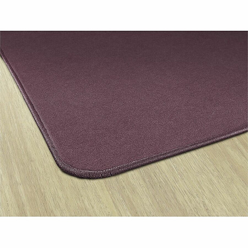 Flagship Carpets Amerisoft Solid Color Rug 18 ft Length x 12 ft Width - Rectangle - Plum - Nylon, Polyester - 1 Each (TS80PL)