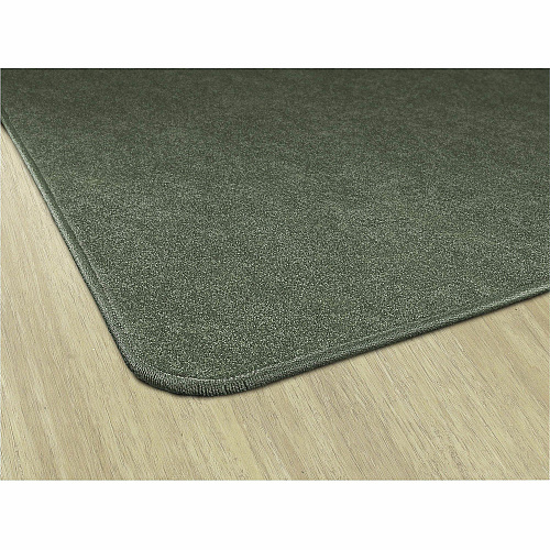 Flagship Carpets Amerisoft Solid Color Rug 12 ft Length x 12 ft Width - Square - Sage Green - Nylon, Polyester - 1 Each (TS70SG)