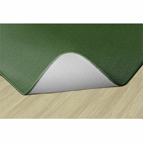 Flagship Carpets Americolors Solid Color Rug Floor Rug - Traditional - 72" Length x 48" Width - Rectangle - Clover - Nylon, Yarn - 1 Each (AS22CL)