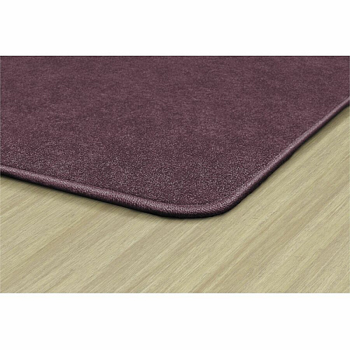 Flagship Carpets Amerisoft Solid Color Rug 12 ft Length x 12 ft Width - Square - Plum - Nylon, Polyester - 1 Each (TS70PL)