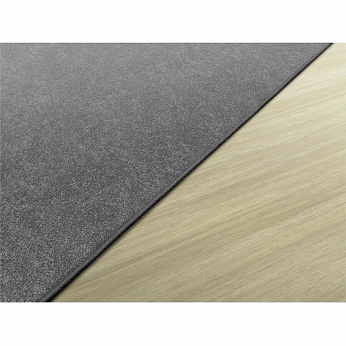 Flagship Carpets Amerisoft Solid Color Rug 108" Length x 72" Width - Rectangle - Gray - Nylon, Polyester - 1 Each (TS34GY)