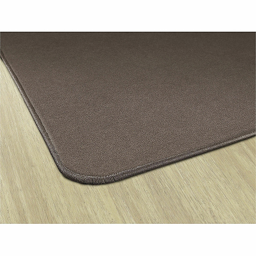 Flagship Carpets Americolors Solid Color Rug Floor Rug - Traditional - 72" Length x 48" Width - Rectangle - Almond - Nylon - 1 Each (BS22AL)