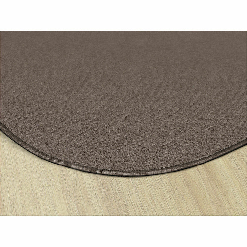 Flagship Carpets Ameristrong Solid Color Rug Floor Rug - Traditional - 72" Diameter - Round - Almond - Nylon - 1 Each (BS27AL)