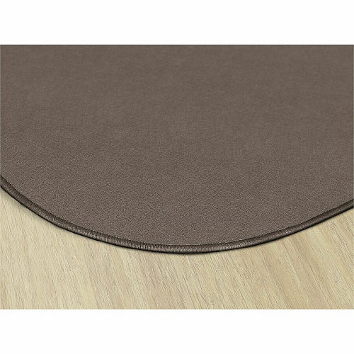 Flagship Carpets Ameristrong Solid Color Rug Floor Rug - Traditional - 91.20" Length x 12 ft Width - Oval - Almond - Fiber, Nylon - 1 Each (BS45AL)