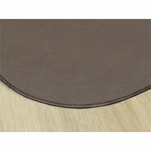 Flagship Carpets Ameristrong Solid Color Rug Floor Rug - Traditional - 91.20" Length x 12 ft Width - Oval - Almond - Fiber, Nylon - 1 Each (BS45AL)