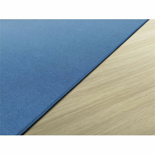 Flagship Carpets Americolors Solid Color Rug Floor Rug - Traditional - 72" Length x 48" Width - Rectangle - Blue Bird - Nylon - 1 Each (BS22BB)