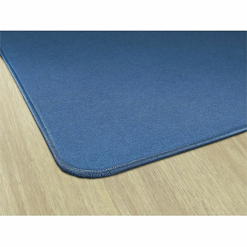 Flagship Carpets Americolors Solid Color Rug Floor Rug - Traditional - 72" Length x 48" Width - Rectangle - Blue Bird - Nylon - 1 Each (BS22BB)