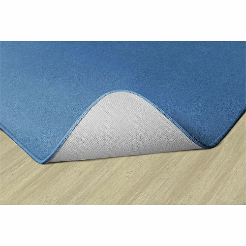 Flagship Carpets Ameristrong Solid Color Rug Floor Rug - Traditional - 12 ft Length x 91.20" Width - Rectangle - Blue Bird - Nylon - 1 Each (BS44BB)