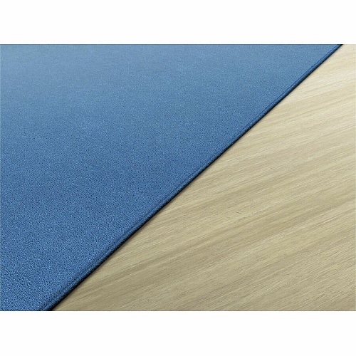 Flagship Carpets Ameristrong Solid Color Rug Floor Rug - Traditional - 12 ft Length x 91.20" Width - Rectangle - Blue Bird - Nylon - 1 Each (BS44BB)