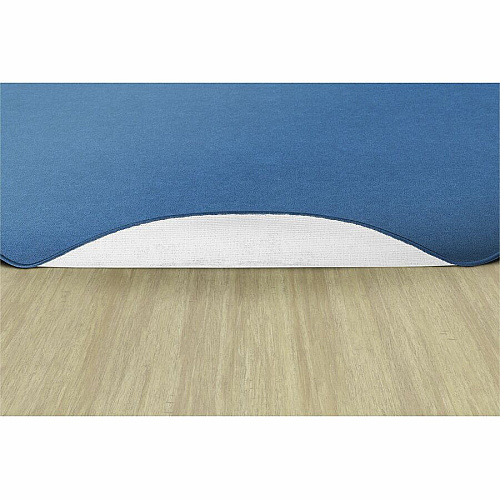 Flagship Carpets Ameristrong Solid Color Rug Floor Rug - Traditional - 72" Diameter - Round - Blue Bird - Nylon - 1 Each (BS27BB)