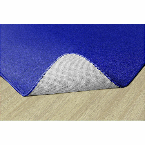 Flagship Carpets Americolors Solid Color Rug Floor Rug - Traditional - 72" Length x 48" Width - Rectangle - Royal Blue - Nylon - 1 Each (BS22RB)