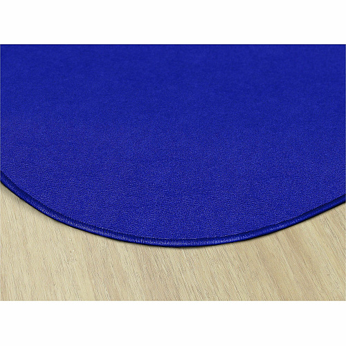 Flagship Carpets Ameristrong Solid Color Rug Floor Rug - Traditional - 72" Diameter - Round - Royal Blue - Nylon - 1 Each (BS27RB)