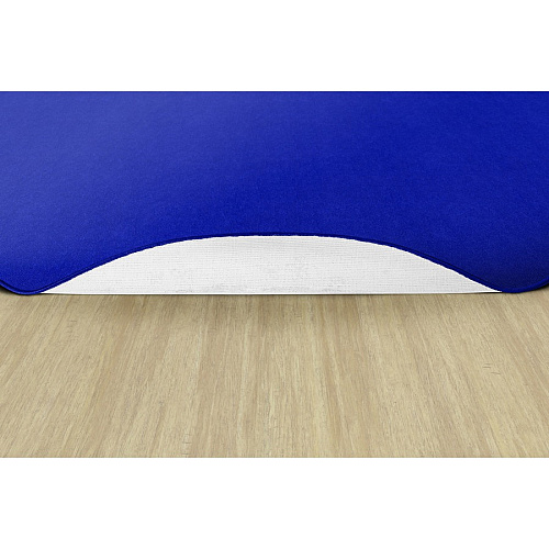 Flagship Carpets Ameristrong Solid Color Rug Floor Rug - Traditional - 91.20" Length x 12 ft Width - Oval - Royal Blue - Fiber, Nylon - 1 Each (BS45RB)