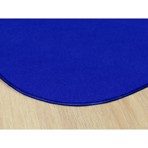 Flagship Carpets Ameristrong Solid Color Rug Floor Rug - Traditional - 91.20" Length x 12 ft Width - Oval - Royal Blue - Fiber, Nylon - 1 Each (BS45RB)