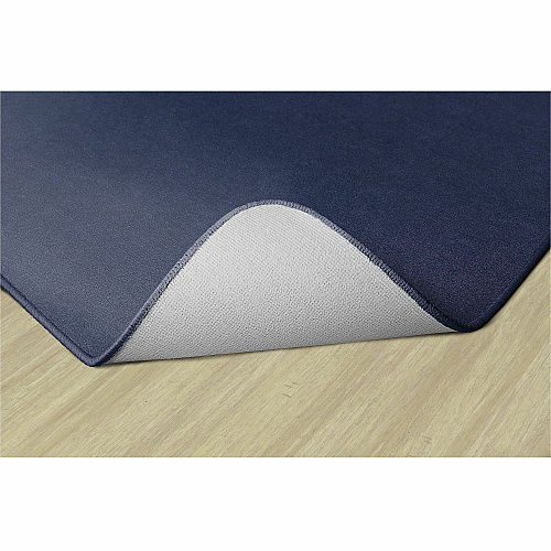 Flagship Carpets Ameristrong Solid Color Rug Floor Rug - Traditional - 12 ft Length x 91.20" Width - Rectangle - Navy - Nylon - 1 Each (BS44NY)
