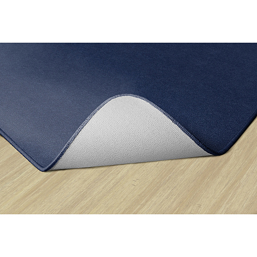 Flagship Carpets Ameristrong Solid Color Rug Floor Rug - Traditional - 12 ft Length x 15 ft Width - Rectangle - Navy - Fiber, Nylon - 1 Each (BS76NY)