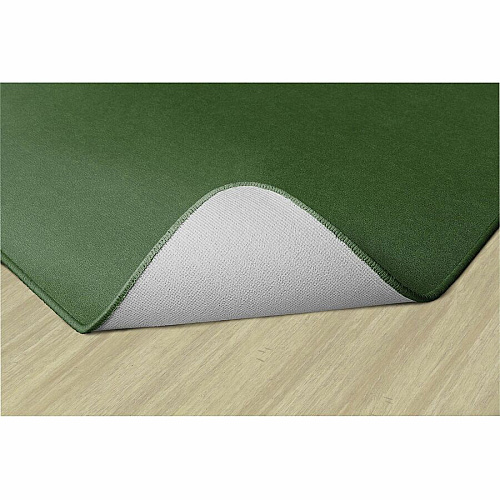 Flagship Carpets Americolors Solid Color Rug Floor Rug - Traditional - 72" Length x 48" Width - Rectangle - Clover - Nylon - 1 Each (BS22CL)