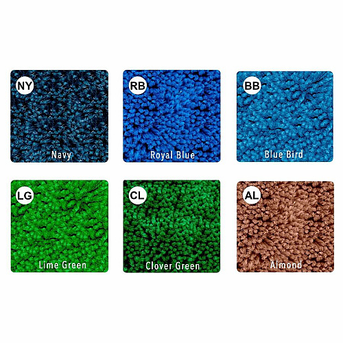 Flagship Carpets Americolors Solid Color Rug Floor Rug - Traditional - 72" Length x 48" Width - Rectangle - Clover - Nylon - 1 Each (BS22CL)