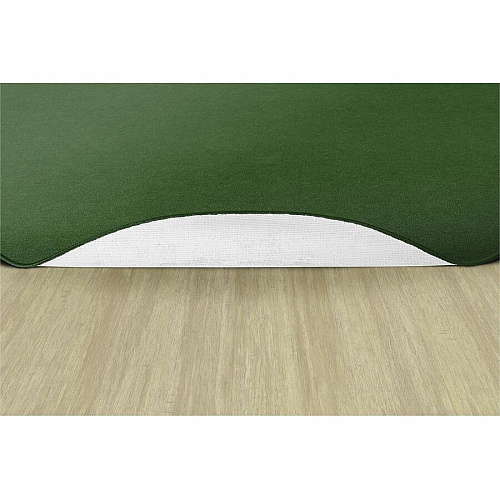 Flagship Carpets Ameristrong Solid Color Rug Floor Rug - Traditional - 72" Diameter - Round - Clover - Nylon - 1 Each (BS27CL)