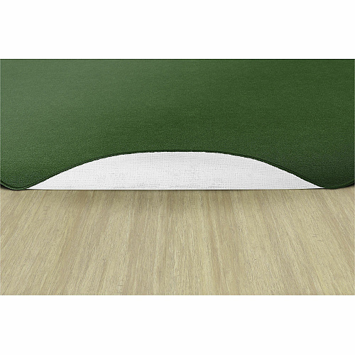 Flagship Carpets Ameristrong Solid Color Rug Floor Rug - Traditional - 72" Diameter - Round - Clover - Nylon - 1 Each (BS27CL)