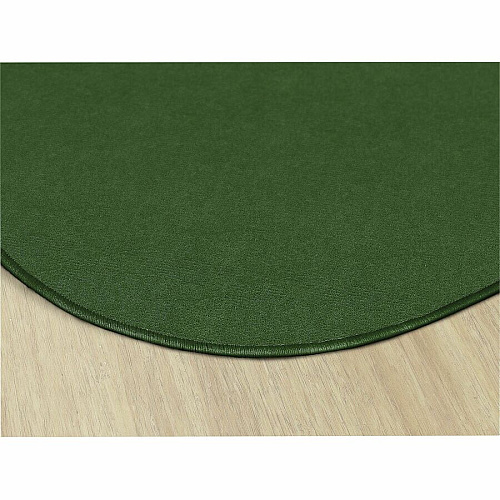 Flagship Carpets Ameristrong Solid Color Rug Floor Rug - Traditional - 72" Diameter - Round - Clover - Nylon - 1 Each (BS27CL)