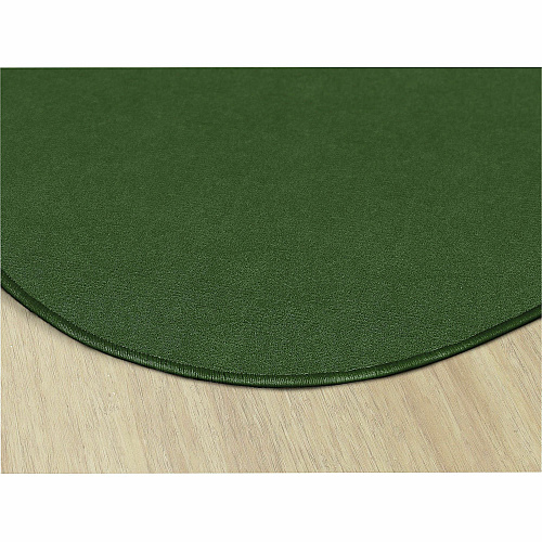 Flagship Carpets Ameristrong Solid Color Rug Floor Rug - Traditional - 72" Diameter - Round - Clover - Nylon - 1 Each (BS27CL)