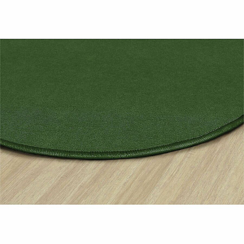 Flagship Carpets Ameristrong Solid Color Rug Floor Rug - Traditional - 72" Diameter - Round - Clover - Nylon - 1 Each (BS27CL)