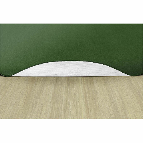 Flagship Carpets Ameristrong Solid Color Rug Floor Rug - Traditional - 91.20" Length x 12 ft Width - Oval - Clover - Fiber, Nylon - 1 Each (BS45CL)