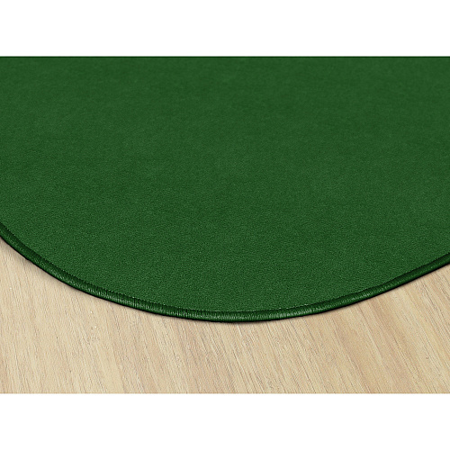 Flagship Carpets Ameristrong Solid Color Rug Floor Rug - Traditional - 91.20" Length x 12 ft Width - Oval - Clover - Fiber, Nylon - 1 Each (BS45CL)
