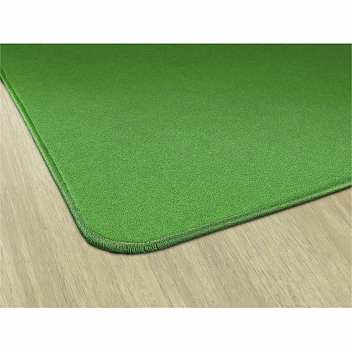 Flagship Carpets Americolors Solid Color Rug Floor Rug - Traditional - 72" Length x 48" Width - Rectangle - Lime Green - Nylon - 1 Each (BS22LG)