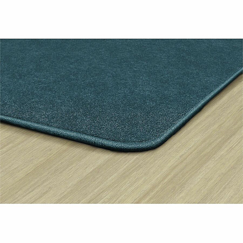 Flagship Carpets Amerisoft Solid Color Rug 12 ft Length x 12 ft Width - Square - Marine Blue - Nylon, Polyester - 1 Each (TS70MB)
