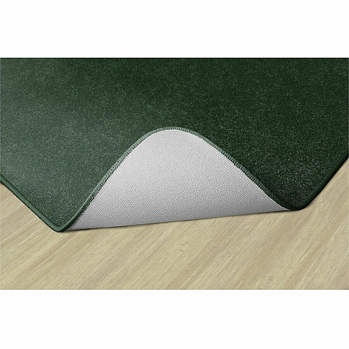 Flagship Carpets Amerisoft Solid Color Rug 12 ft Length x 12 ft Width - Square - Emerald Green - Nylon, Polyester - 1 Each (TS70EG)